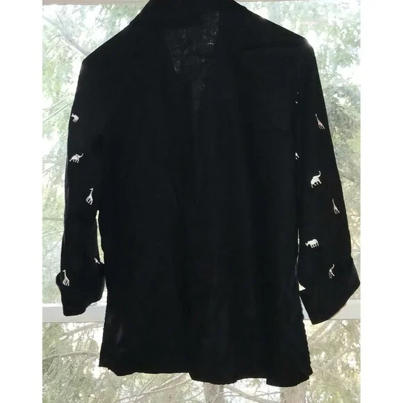 Vtg Yves St Clair Linen Lagenlook Top Sz 10 Travel Mimimalist Art-To-Wear Safari - Picture 3 of 10